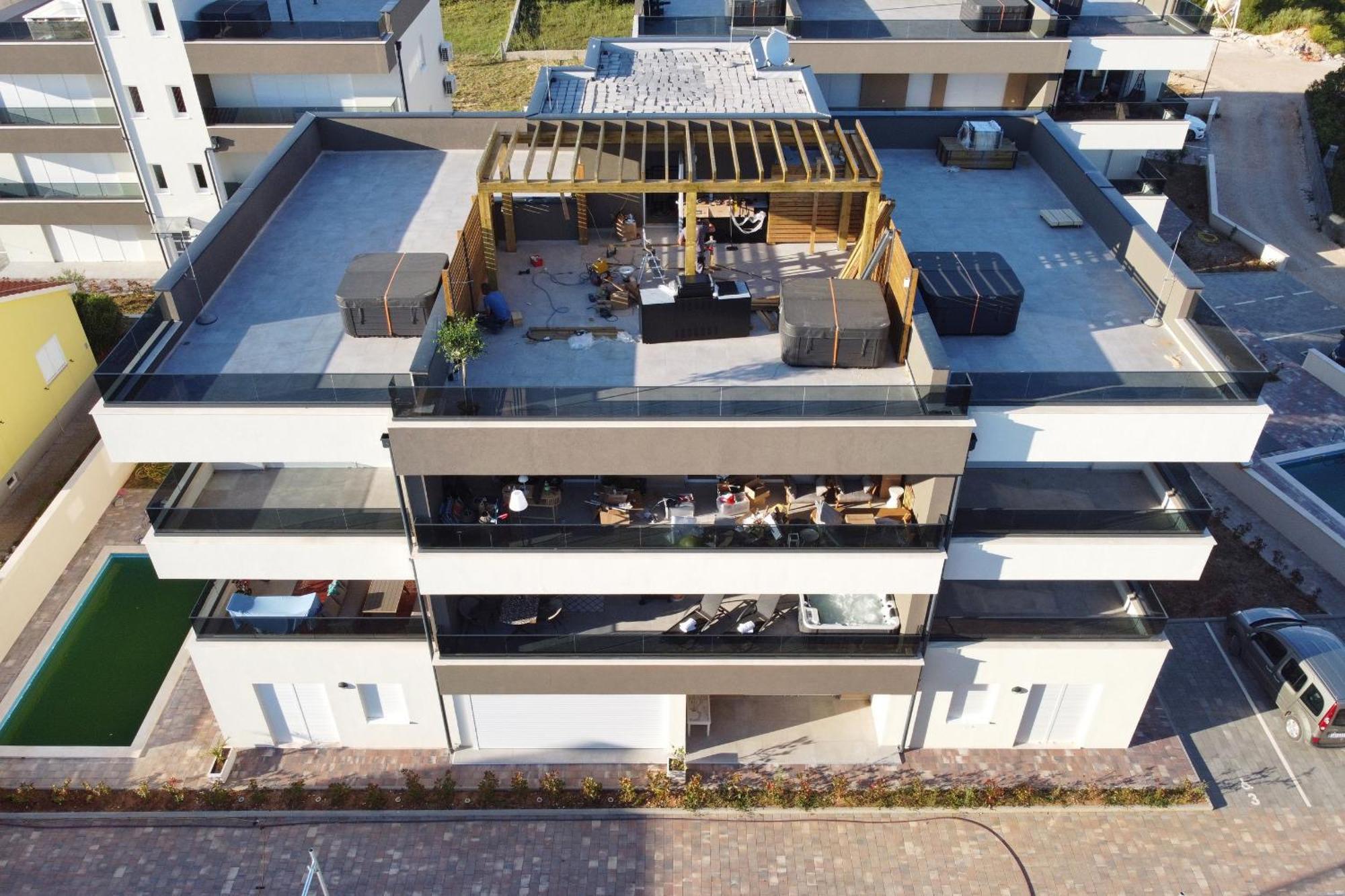 Apartment Relex With Pool & Jacuzzi Privlaka  Exteriér fotografie