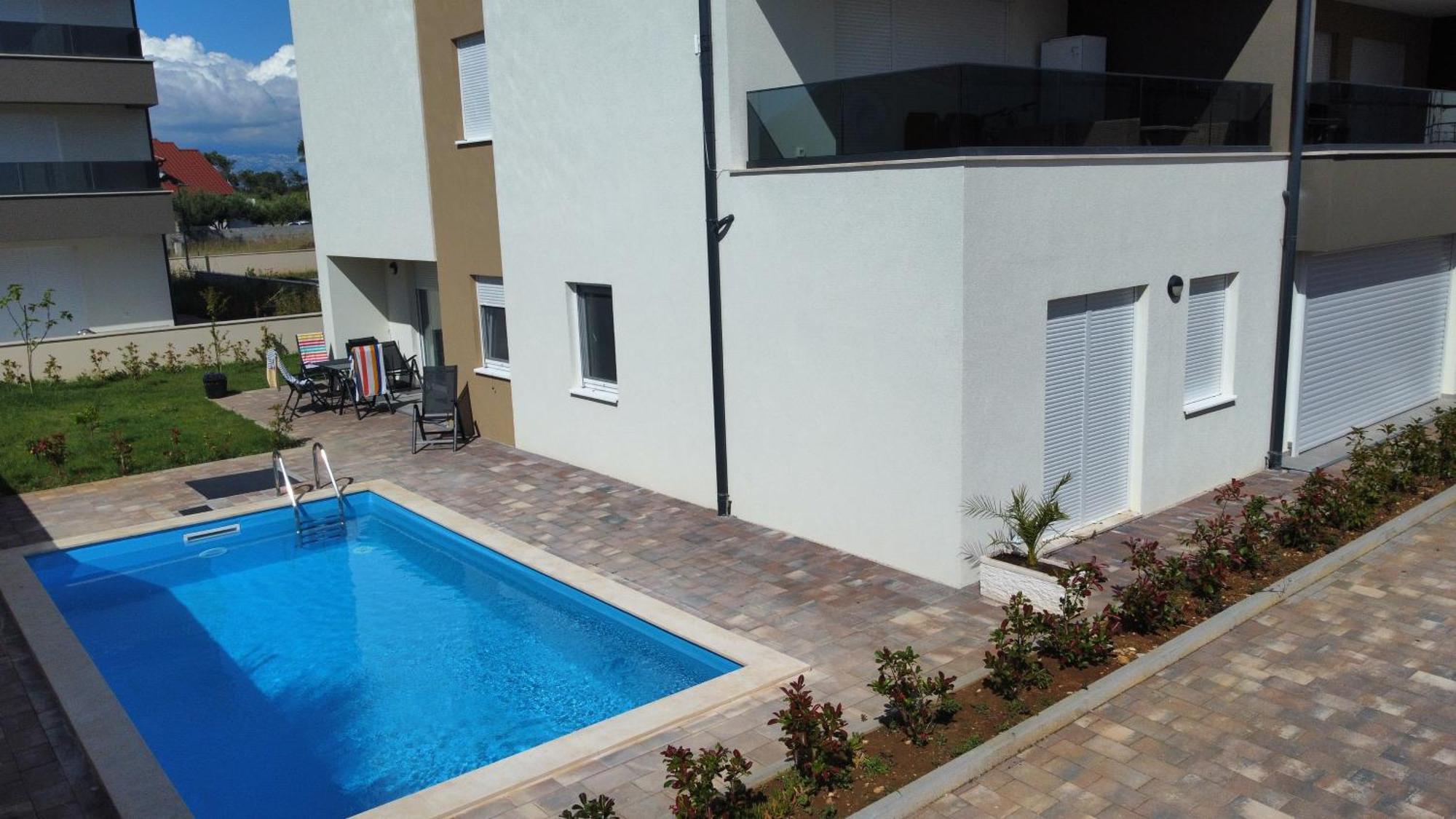 Apartment Relex With Pool & Jacuzzi Privlaka  Exteriér fotografie